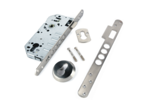 2002 - 400130 Cerradura seguridad 1 pto inox 85 CERRADURA SEGURIDAD 1 PTO INOX 85