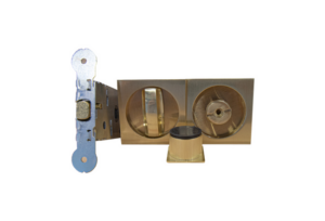 2018 - 790013 Kit cerradura 101 latonado cuadrado KIT CERRADURA SIN LLAVE 101 LATON CUADRADO