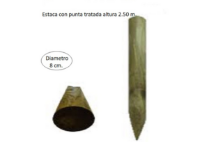 1025 - 511766 Estaca con punta tratada - copia ESTACA CON PUNTA TRATADA