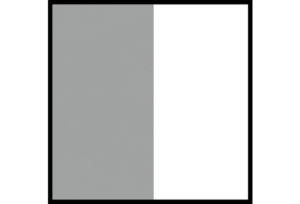 1303 - 642127 Melamina superpan aluminio-blanca MELAMINA BLANCA S3 / ALUMINIO S3 SUPERPAN