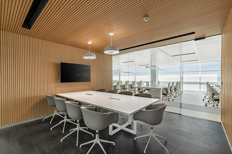 La madera en las oficinas