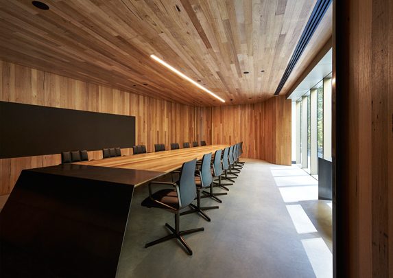 La madera en las oficinas