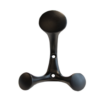 2010 - 810095 Percha 1009 negra PERCHA 3 GANCHOS 1009 NEGRO