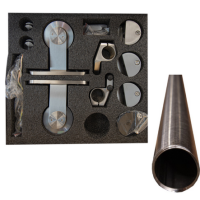 720100 Set Puerta Corredera + Tubo inox 2mm SET PUERTA CORREDERA + TUBO INOX 2M