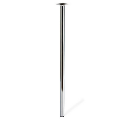 400209 Pata redonda cromo brillo P-401G ALTO 100 PATA REDONDA CROMO BRILLO P-401G ALTO 100