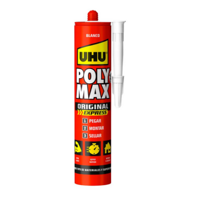 uhu poly max blanco UHU POLY MAX HIGH TACK EXPRESS BLANCO 425GR