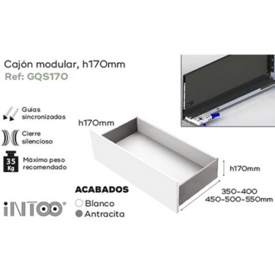 203020691-art CAJON ALTO NOBATECH 350MM H-170 ANTRACITA