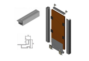 28055 KIT PERFIL MINS10 (B) LACADO NEGRO MATE