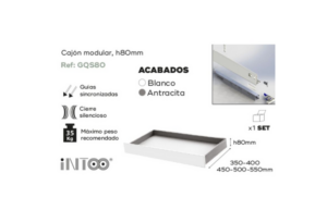 set-cajon-modular-slim-h80-450mm-blanco-20662-nobatech CAJON BAJO NOBATECH 450MM H-80 ANTRACITA